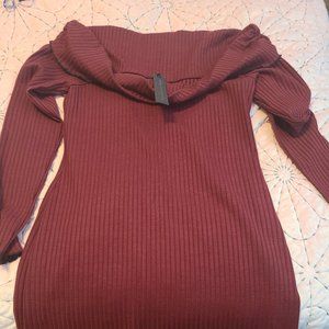 Off the shoulder knit dress